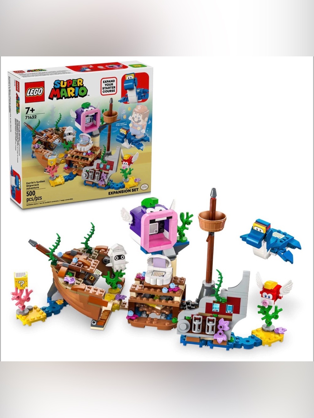LEGO 71432 Super Mario Dorrie's Sunken Shipwreck Adventure Expansion Set